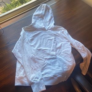 Lululemon white hooded sweatshirt
